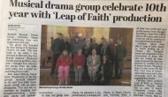 Bexhill Observer: Musical drama group celebrate 10th year with ‘Leap of Faith’&nbsp;production